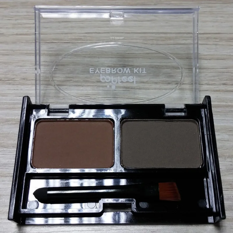 

Hot Sale 2 Color Mix Natural Waterproof Eyebrow Powder Brow Makeup Shadow With Brush JLRS 2018