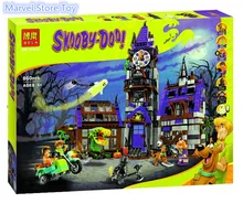 Bela 10432 10431 Scooby Doo Mysterious Ghost House Minifigures Building Block Minifigure Toys KKKK