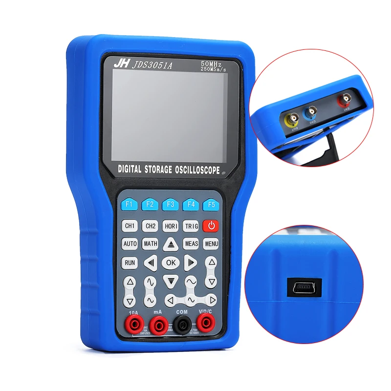 

Handheld Oscilloscope Jinhan 2019JDS3082A JDS3051A JDS3072E Digital Storage 50M 70M 80MHz Portable Oscilloscope multimeter