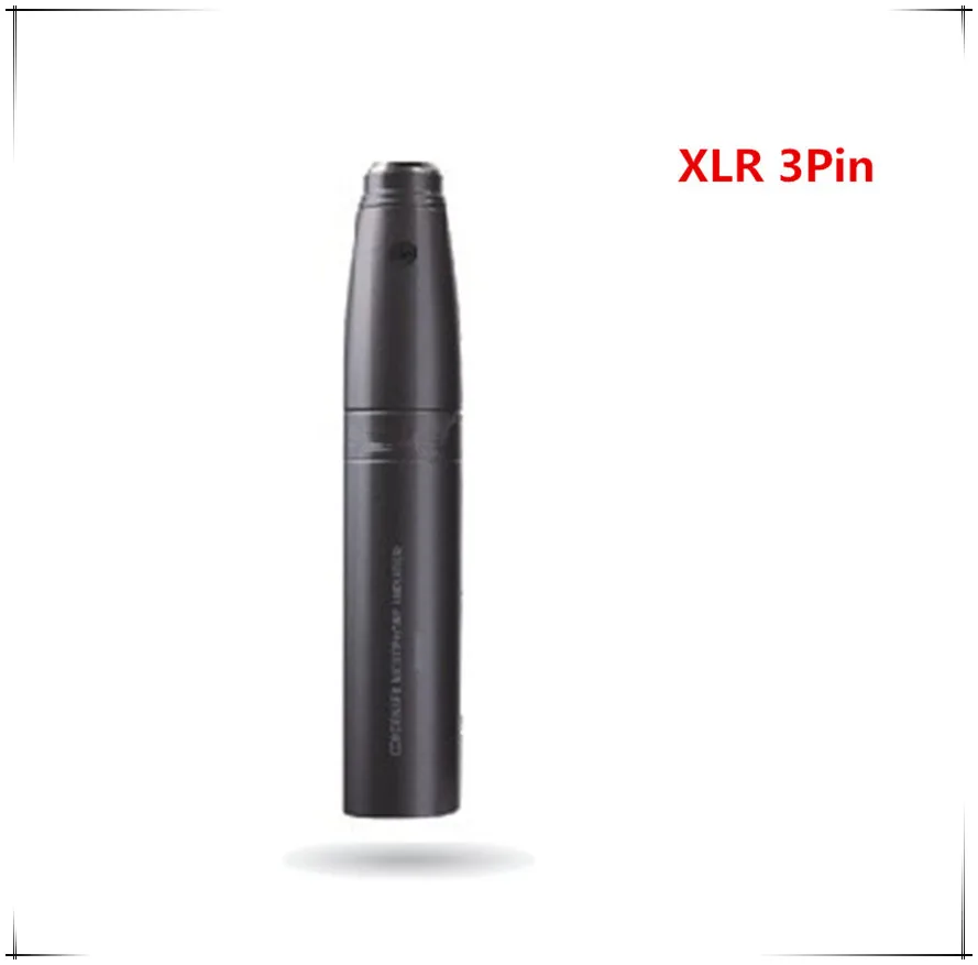 Профессиональный микрофон XLR Mini 3pin Feale to 3Pin Male Phantom Разъем для большинства XLR-Mini 3pin микшер адаптер питания - Цвет: Черный