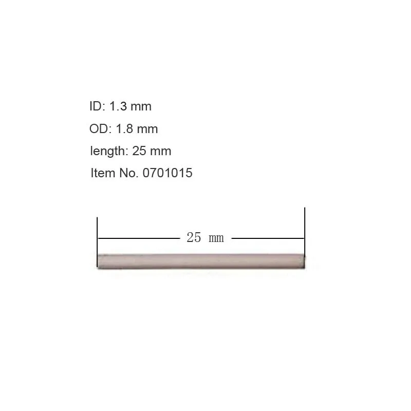 Слуховой аппарат с ресивером, трубка для ремонта, звуковая трубка 1 мм/1,3 мм/1,5 мм, внутренний диаметр, аксессуары для слуховых аппаратов - Цвет: 25 mm length