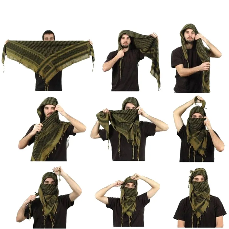 Kaffiyeh платок для женщин и мужчин из толстого хлопка на открытом воздухе арабский Зонт теплая шаль Кепка для альпинизма спортивная одежда аксессуары