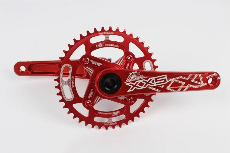 48 T Улитка Mtb велосипед кривошипно 170 мм с узкими широкий звезду 44/46/50/52 T Al 7075 CNC велосипед рукоятку с каретка - Цвет: 48 T