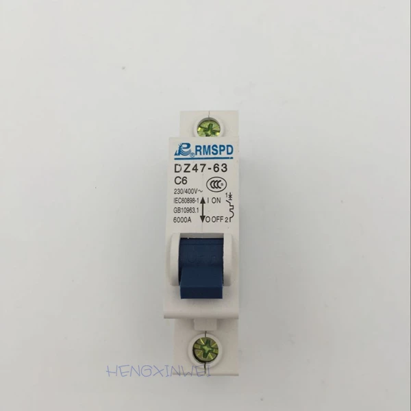 

DZ47 1P 6A - 63A 230V 50HZ Mini Circuit breaker MCB C45 C type DZ47