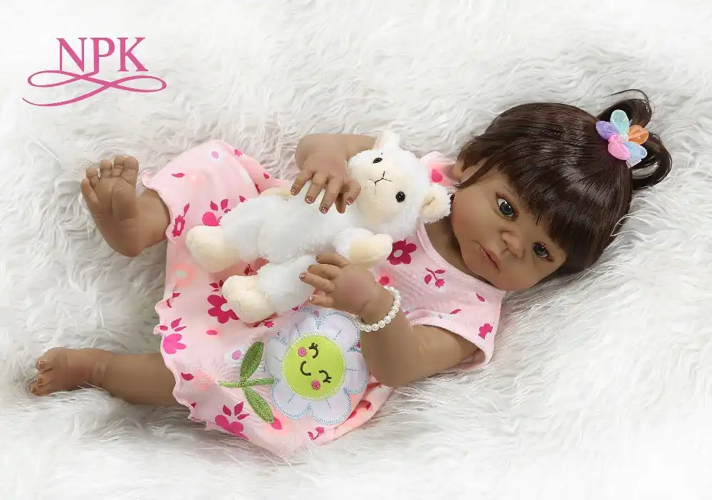 Poupee Bebe Fille Brune Npk 56cm Jouet De Bain En Silicone Corps Complet Style Africain Et Americain Aliexpress Poupee Bebe Fille Brune Npk 56cm Jouet De Bain En Silicone Corps Complet Style Africain Et Americain Aliexpress