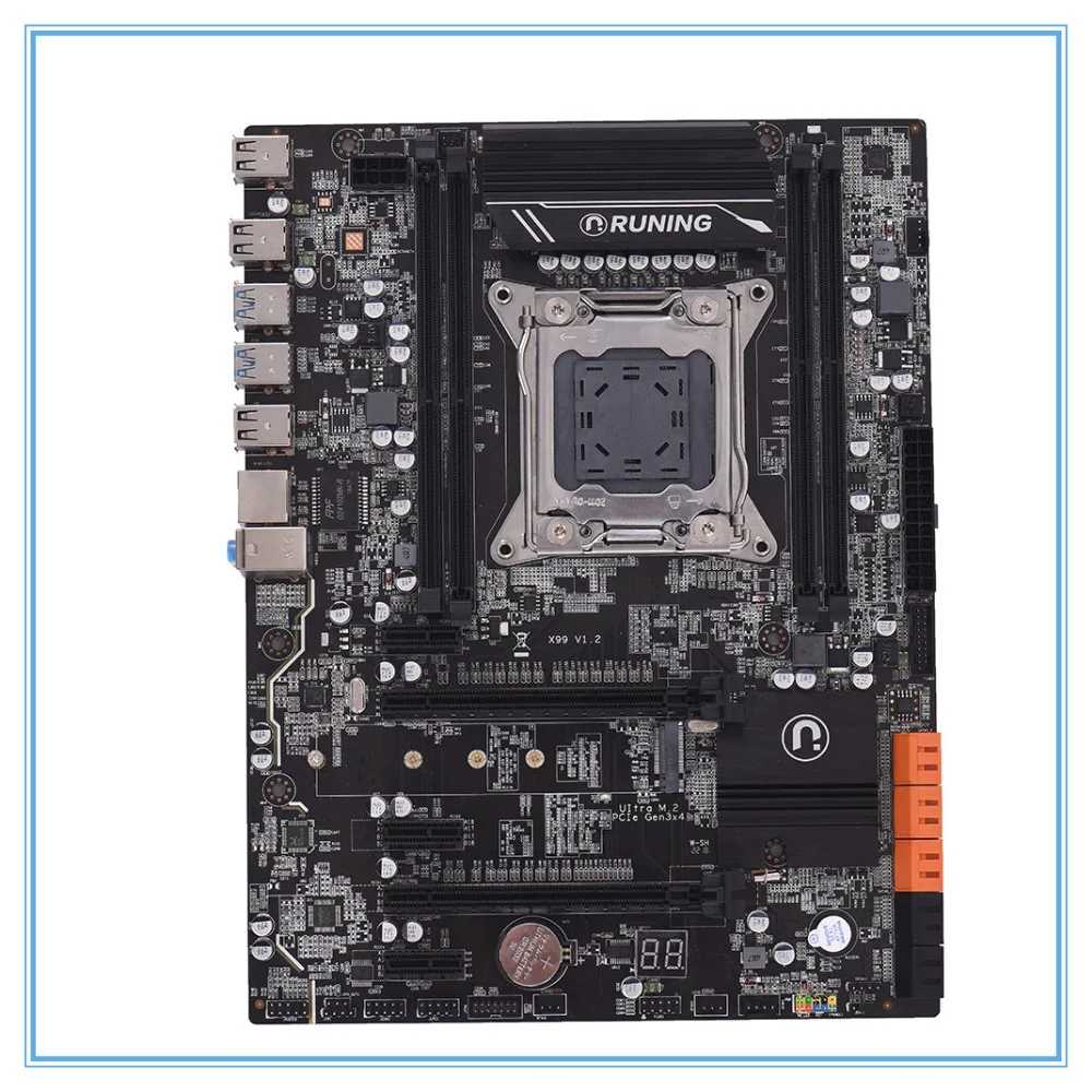 Материнская плата X99 V1.2 DDR4 ATX LGA2011 cpmputer DIMM разъем SATA 3 0 и USB Настольная материнская
