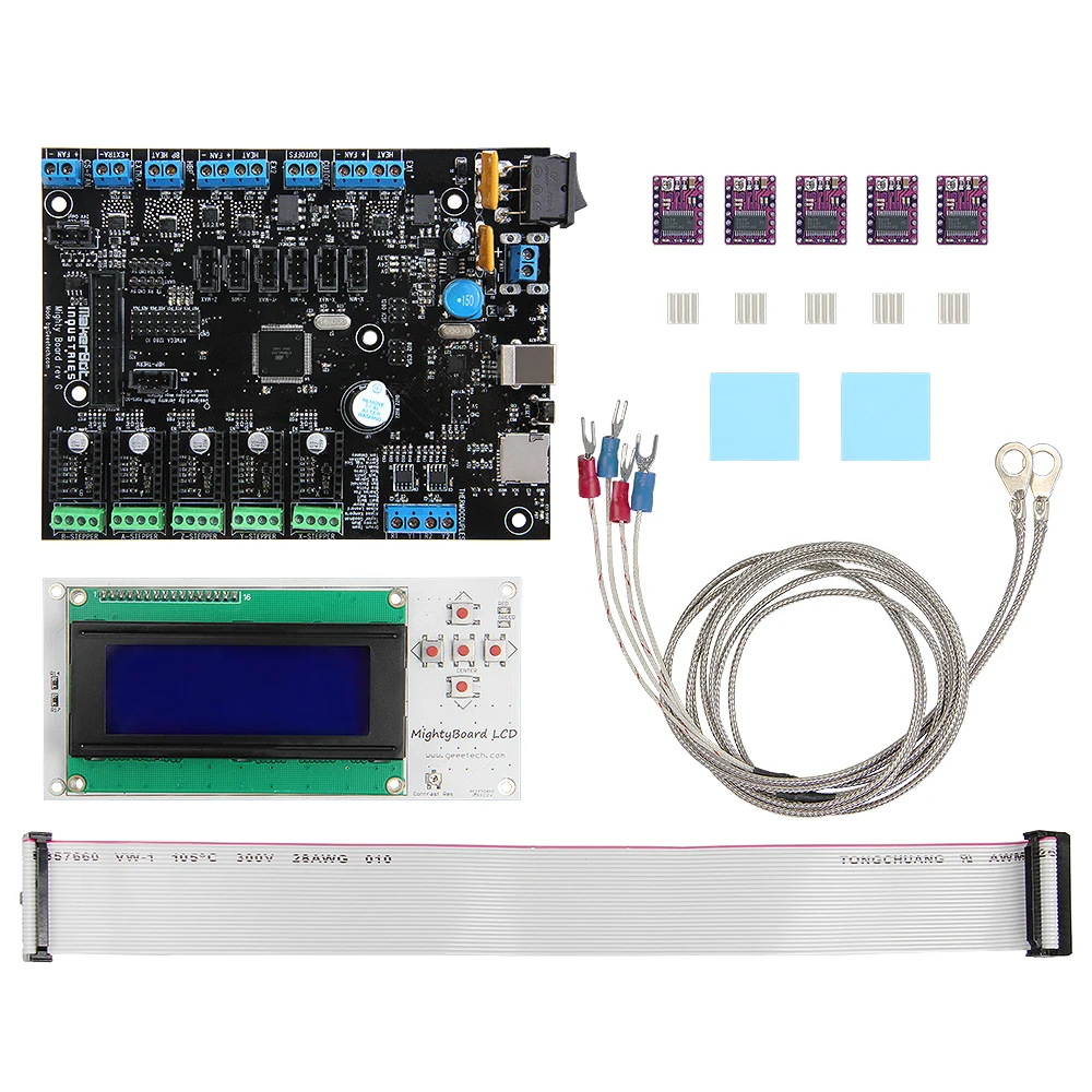 

Geeetech mightyboard kits LCD display, DRV8825 stepper motor driver ,heatsink ,cabe and so on for sale