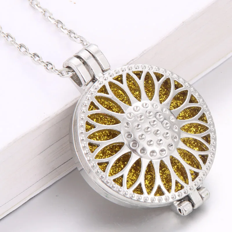 

1pcs Aroma Diffuser Necklace Perfume Essential Oil Diffuser Aromatherapy Locket Pendant Necklace fashion jewelr