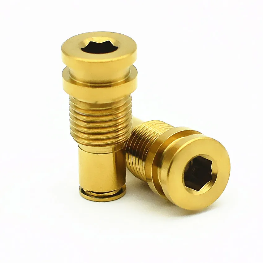 

Titanium Bolt for SHIMANO SLX/XT/XTR Oil Brake Ti Bolt Transmission Repair Parts Bolts Gold Color Titanium Screw Ti Fastener