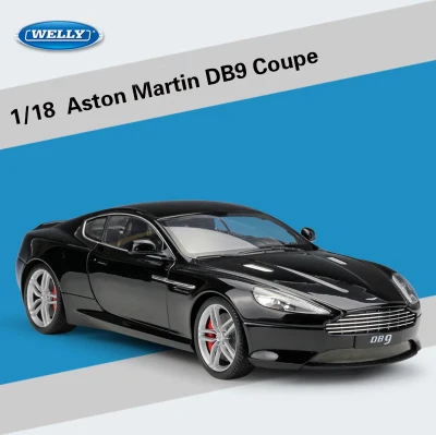 Welly 1:18 Масштаб для Aston Martin DB9 купе литья под давлением модели Спорт Гонки Автомобильные Игрушки транспортные средства детские игрушки подарки с Оригинальная коробка - Цвет: Черный