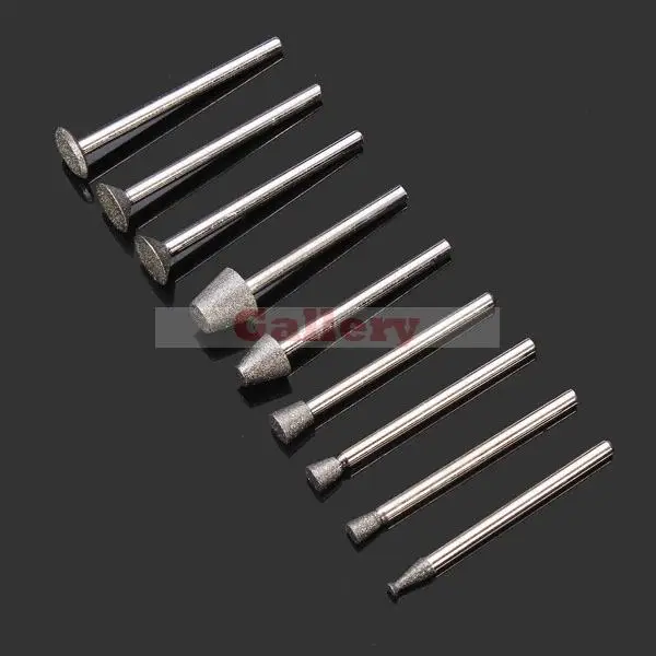 50pcs Diamond Grinding Head Set Drill Bur Grinder For Rotary Tools