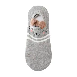 2019 горячие женские повседневные носки кошка милые хлопковые Плюшевые Уши милые носки Дезодорант пот-абсорбент летние носки женские