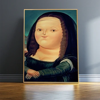 

MUTU Lovely Funny Q version of the Mon Canvas Painting Posters And Prints Living Room Art Wall Home Decoration Pictures No Frame