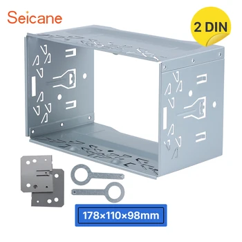 

Seicane Double Din Car Radio Frame Fascia for Universal Dash Panel Installation Mount Trim kit Car Fitting Kit DVD Player Stereo