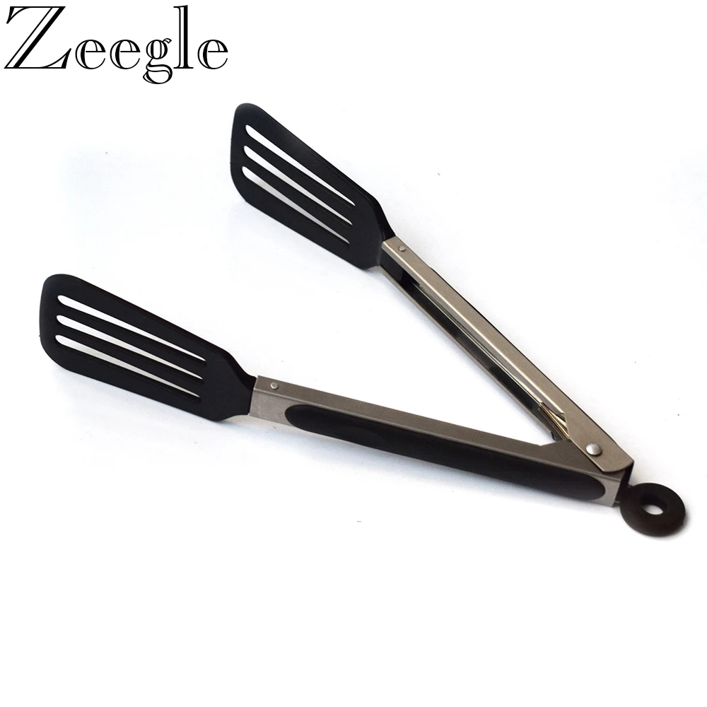 Stainless Steel Food Tongs Salad Bread BBQ Buffet Clip Kitchen Clamp Tools Stainless Steel Food Tongs Salad Bread BBQ Buffet Clip Kitchen Clamp Tools