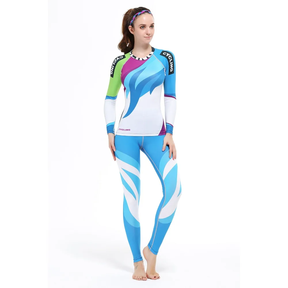 

Women Yoga Sets Fitness Running Sports Shirts Two Pieces Breathable Suit High Quality Quick-Drying Gym Sports Suits