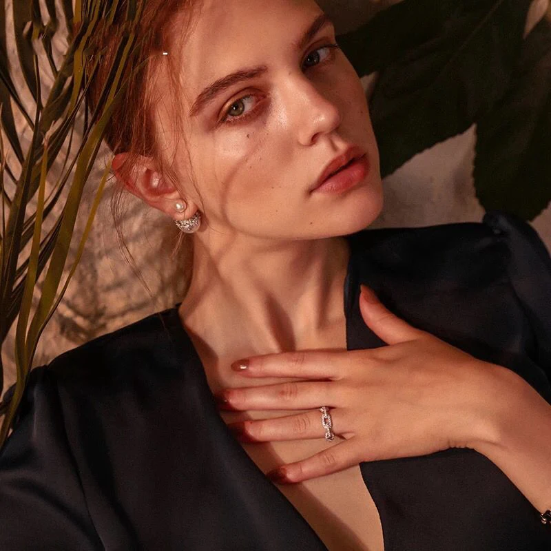 

2019 Top fashion hip pop gold fill Micro pave sparking tiny CZ stone bling cuban chain link rings for women man delicate jewelry