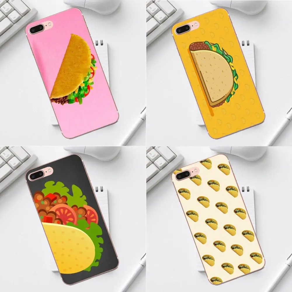 

Qdowpz Taco Emoji Food Soft Mobile Cases Covers For iPhone 4 4S 5 5C SE 6 6S 7 8 Plus X XS Max XR Galaxy A3 A5 J1 J3 J5 J7 2017
