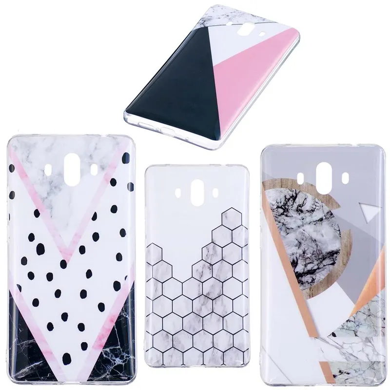 Роскошный Мраморный чехол Gily для fundas huawei P20 lite Capas Мягкая силиконовая задняя