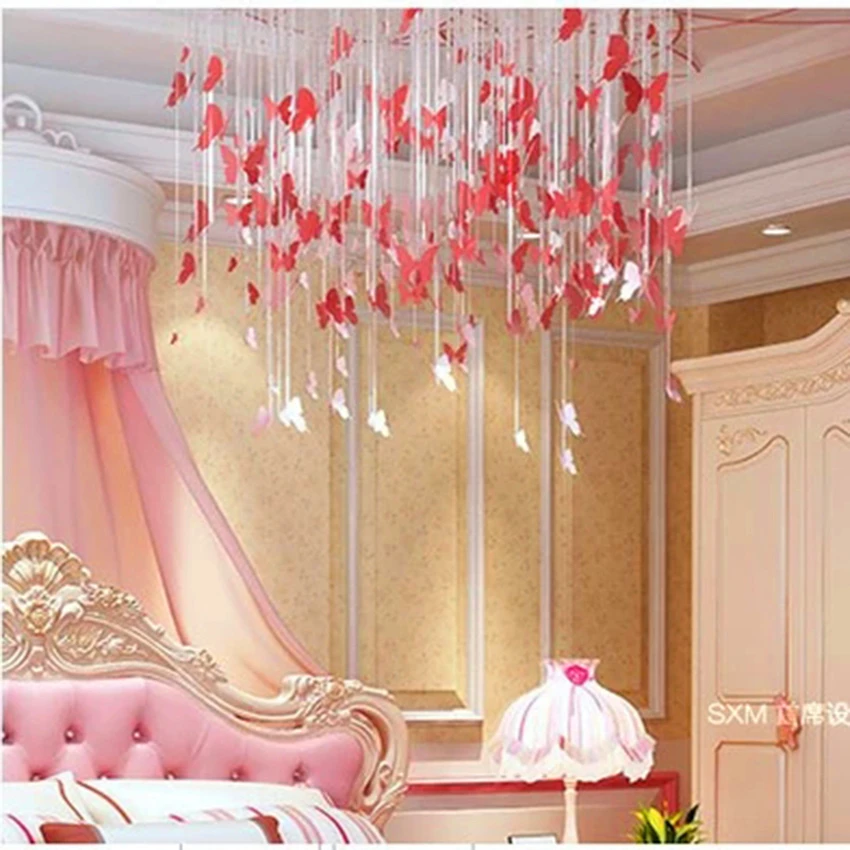 Скандинавская светодиодная хрустальная люстра-бабочка, белая/Розовая Люстра для ресторана, свадебная, для спальни, для лобби, декоративная Подвесная лампа, Avize