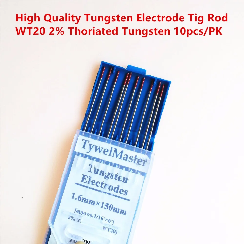 High Quality Tig Rods WT20 Tungsten Electrodes 1.6mm(1/16")x150mm(6