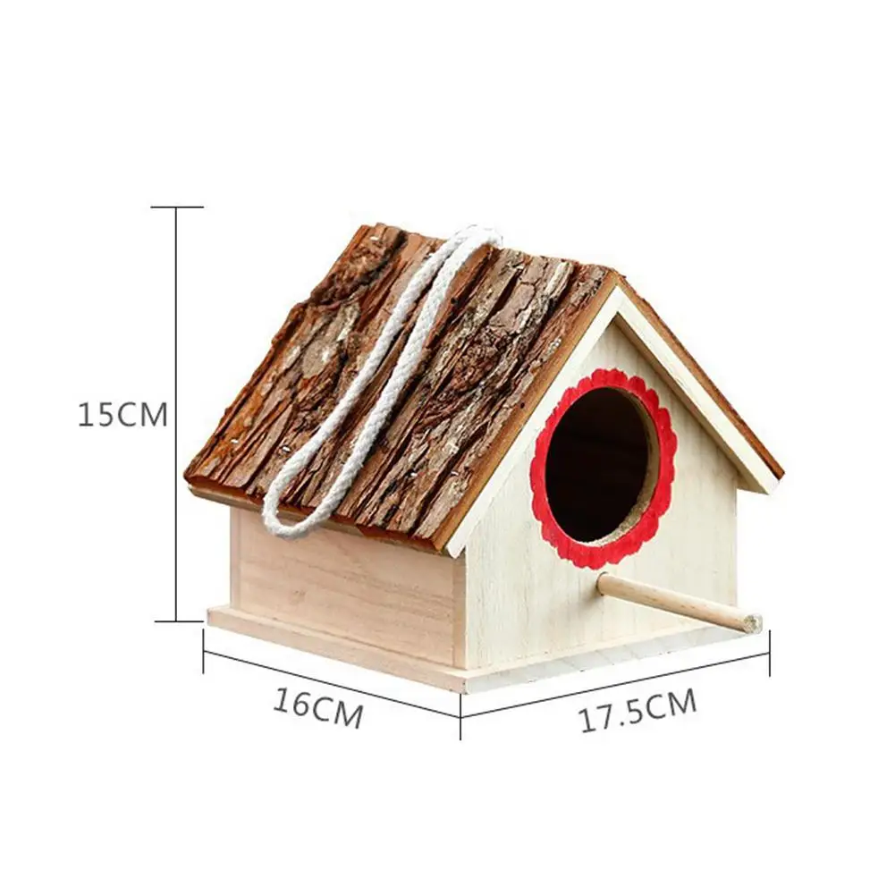 Домик для птиц креативное деревянное гнездо для птичек для голубей Finch Wren Sparrow маленькое животное Колибри милый Птичий дом новое поступление