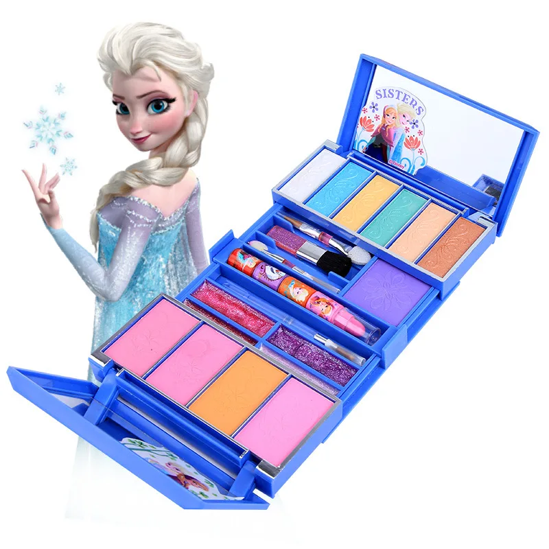 

Children's Disney cosmetics Snow Princess makeup box set girl masquerade showfor children's gifts frozen pretend play toy