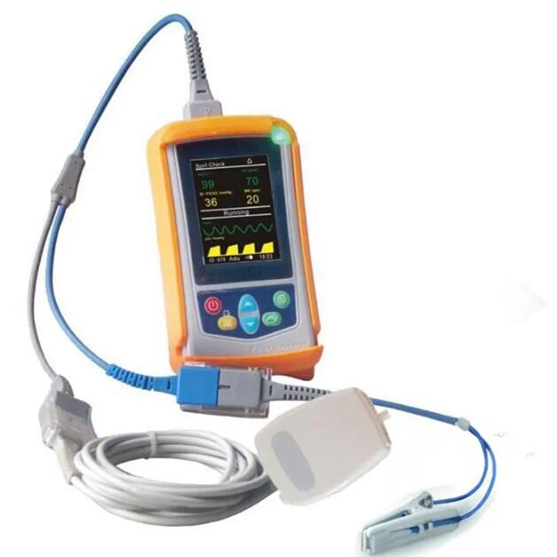 Ручной монитор EtCo2 Co2 Healthecare Spo2 и Etco2 Capnograph Monitor с Sidestream для ветеринарного