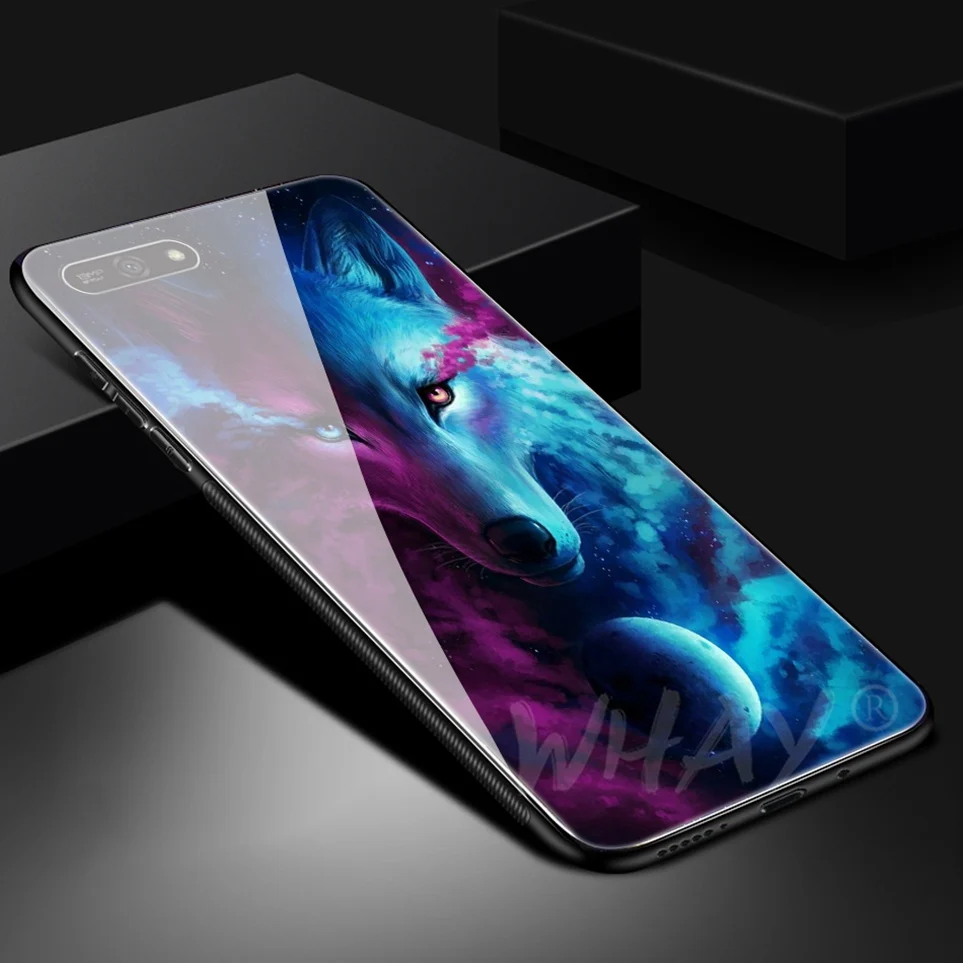 WHaY Glass Case For Huawei Honor 7A Luxury Pattern Coque For P20 Pro P Smart Cover Mate P20 10 Lite Honor 10 9 Lite Y6 2018 Case (9)