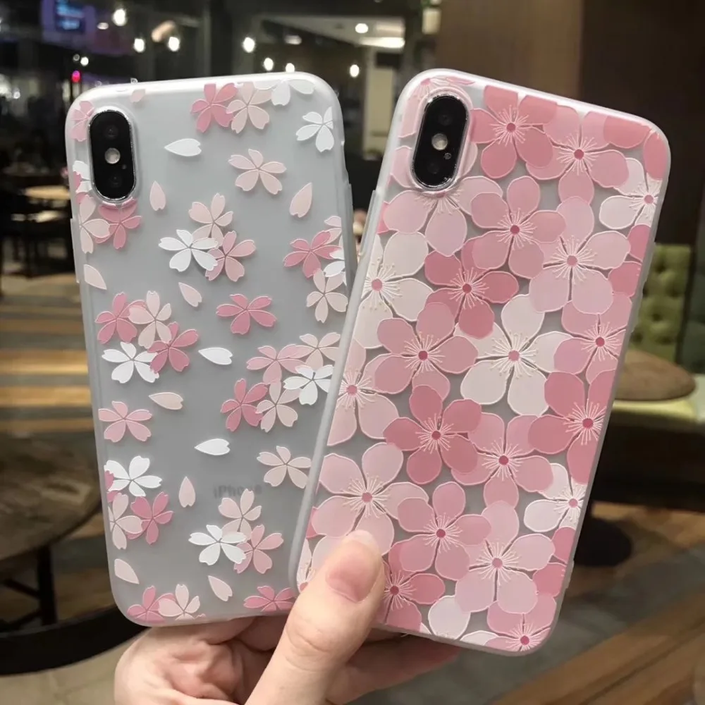 Kuutti мягкий модный женский розовый Красивый Цветок сакуры 3D рельефный