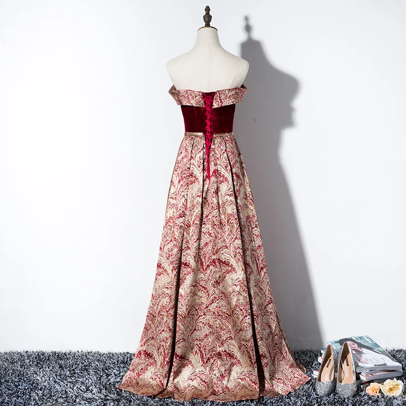 Beauty Emily Burgundy Elegant Lace Up Long Evening Dresses 2019 Long Formal Party Prom Women Dresses A line Party Beauty Emily Burgundy Elegant Lace Up Long Evening Dresses 2019 Long Formal Party Prom Women Dresses A line Party
