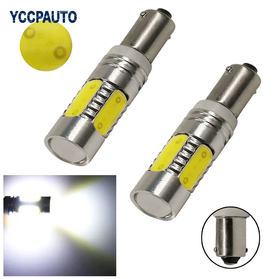 

H6W BAY9S H21W BA9S T4W BAX9S Car side wedge door clearance Light Marker Lamp COB 7.5W Xenon White Lamp DC12V 2pcs for car