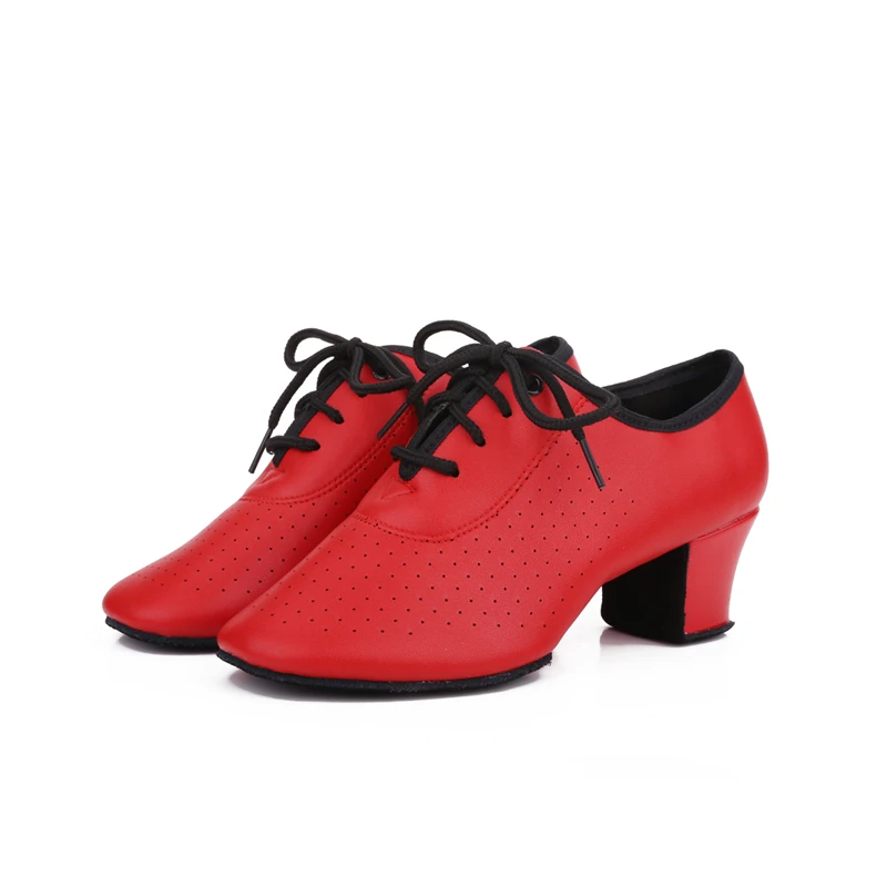 2021 Women's Leather Latin Dance Shoes Ballroom Dancing Shoes Soft Sole Sailor Dance Shoes Adult Practice Dance Shoes Of Cloth