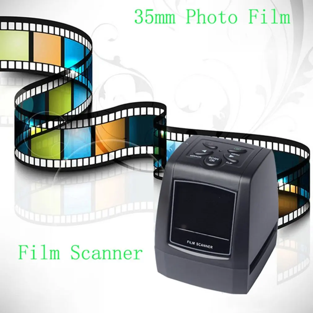 High Resolution Photo Scanner 35/135mm Slide Film Scanner Digital Film Converter 2.36"LCD High Quality