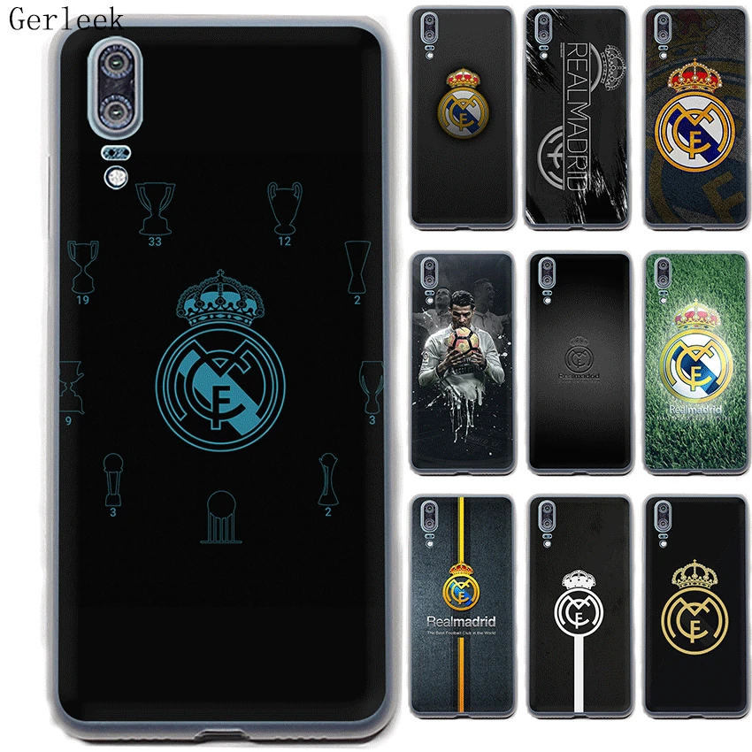 

Gerleek Silicone Phone CoverReal Madrid Club For Huawei P30 P20 P10 P8 P9 P10 Lite P Smart Shell Protection Case