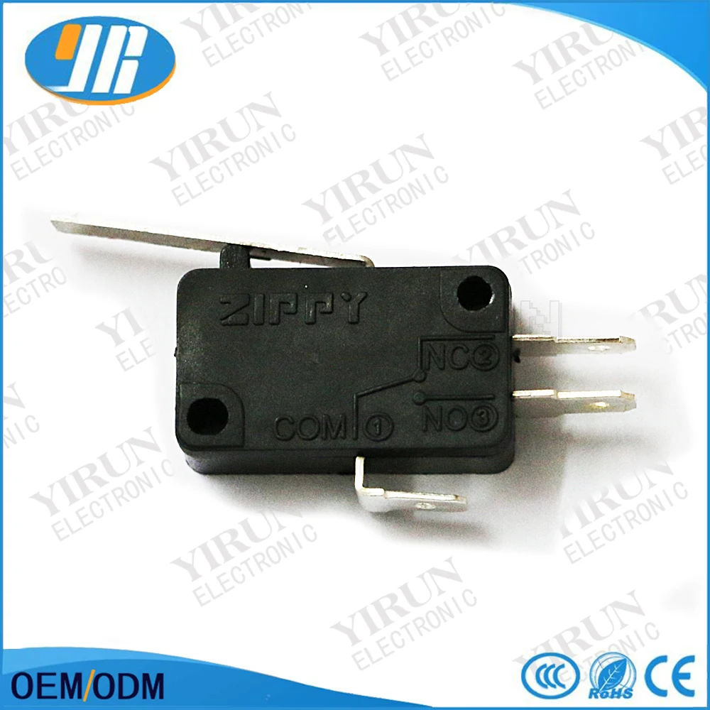 

100pcs/lot High quality ZIPPY Micro Switches three terminals microswitches 3pin micro switche for Arcade Joystick accessories
