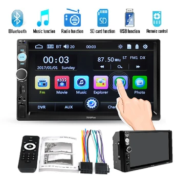 

Car 2 Din 7' 7010 Plus Car Radio Mp5 Player Wireless Auto Radio Stereo Media Player Bluetooth Rear View Camera Remote Control