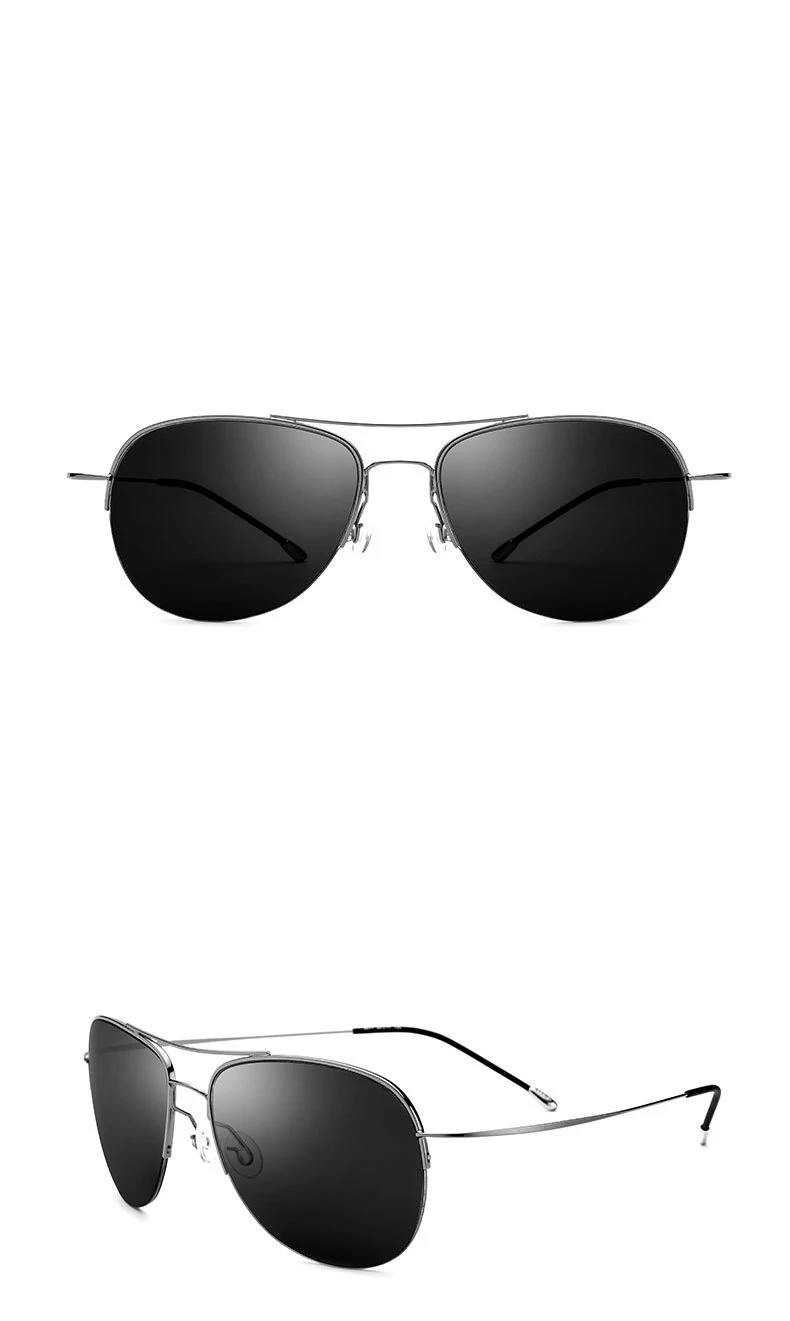 Эластичный мужской брендовый дизайнерский ультра-светильник из титанового сплава, мужской светильник, безрамные авиационные солнцезащитные очки для женщин, распродажа 8617