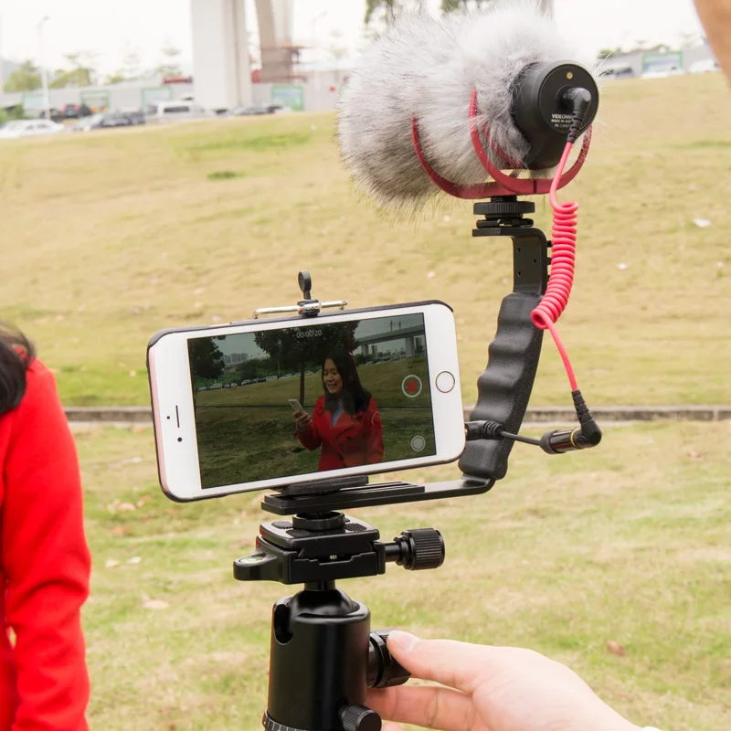 Rode VM GO VideoMic Go On Camera Shotgun Microphone + Windshield + Universal Camera Grip L