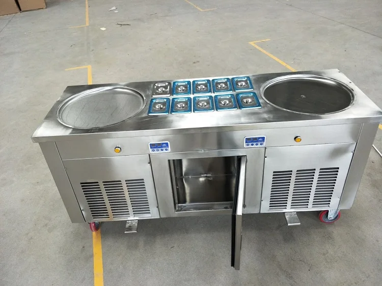 

frying ice pan machine 110V or 220V ship from sea, produce time 7 days