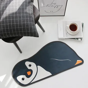 

New Cartoon Penguin Carpet Absorbent Non Slip Doormat For Entrance Door 30*60cm