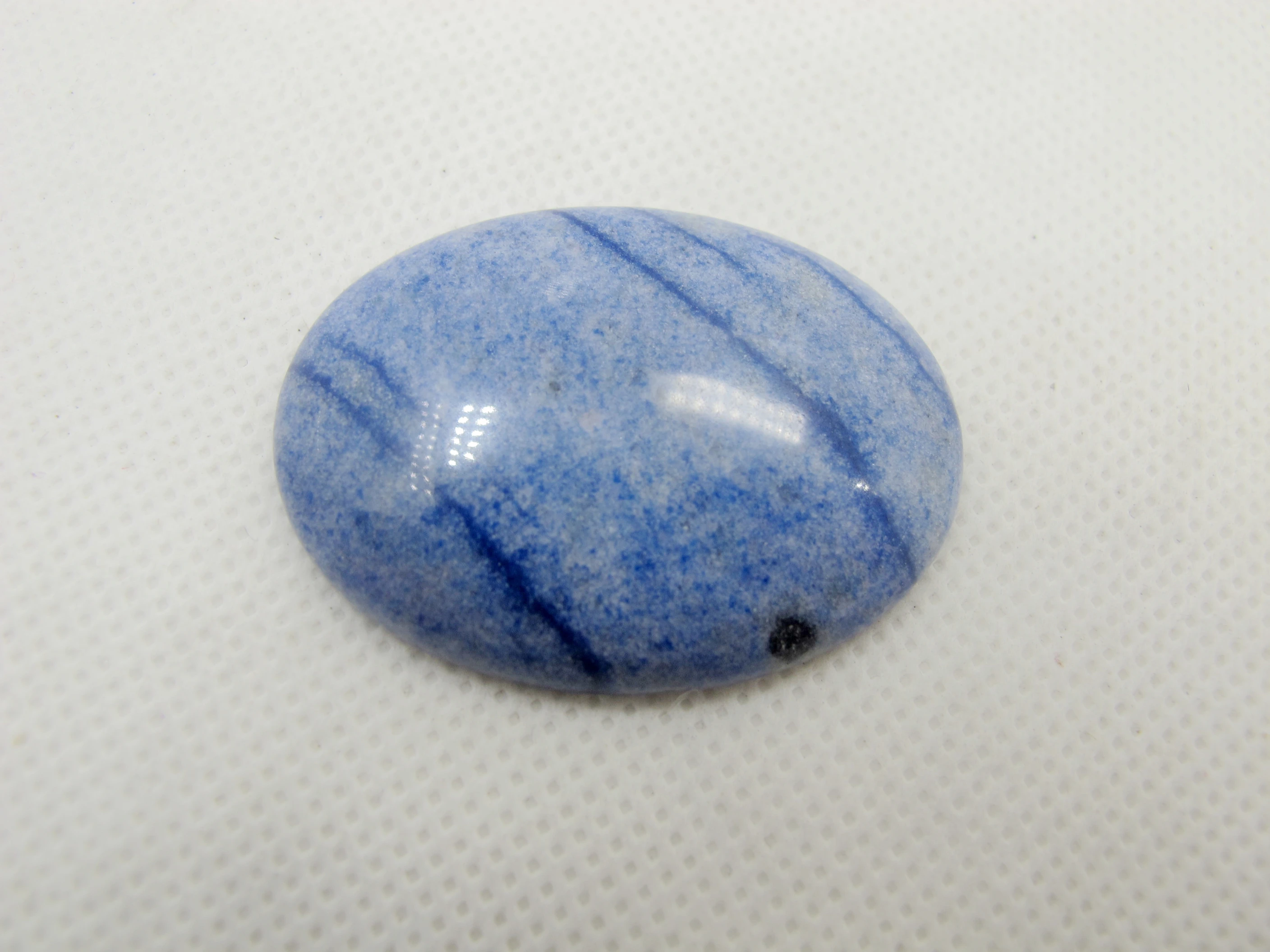 

Natural Blue Aventurine Bead Cabochon Pendant 20x30mm Oval natural gem stone Loose Cabochon 1pcs