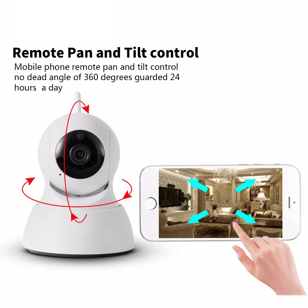 

1MP 360 degree 720P HD WIFI IP Camera Network wireless surveillance cameras Baby monitor remote control two way audio