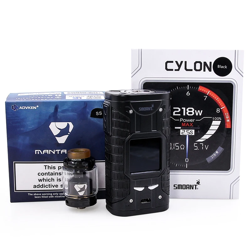 Smoant cylon TC 218w Box Mod with Advken manta rta  (6)