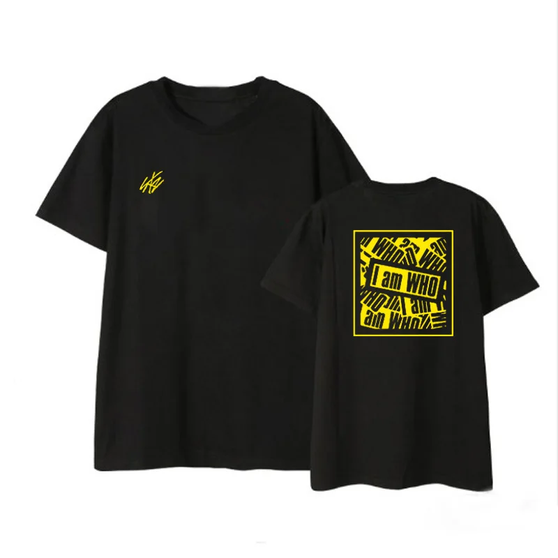 Kpop Straykids I Am WHO Album Fan Club Shirts Hip Hop Loose Clothes