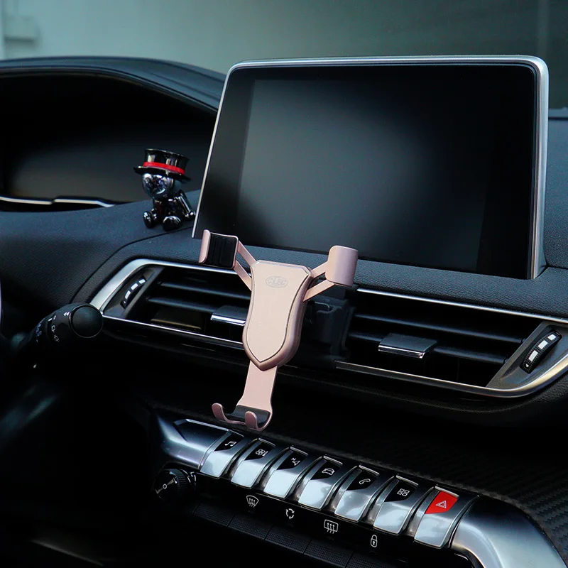 

For Peugeot 3008 / 5008 2017 2018 2019 Car Accessories Rotational Smartphone Holder Air Vent Sucker Bracket Stand