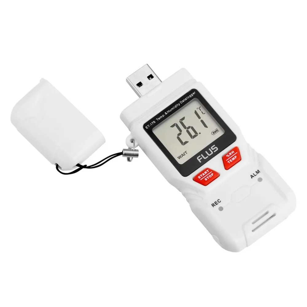 

Humidity and Temperature Data Logger USB Recorder High Accuracy LCD Thermometer Hygrometer Temperature Humidity Gauge Meter