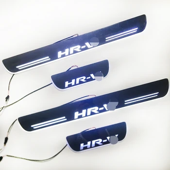 Eosuns ledドアスカッフnerfバー&ランニングボードドア敷居光板オーバーレイライニング用トヨタchr C-HR 2017 2018、4ピース