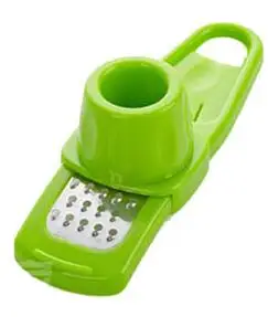 1 шт. многофункциональная Имбирная терка для измельчения чеснока рубанок слайсер режущий инструмент кухонные принадлежности посуда кухонные принадлежности - Цвет: green