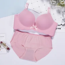 Новинка, женский бюстгальтер, Короткие комплекты, пуш-ап, без косточек, бесшовное нижнее белье, нижнее белье, беспроводной, B, C, чашка, регулируемый бюстгальтер, костюм